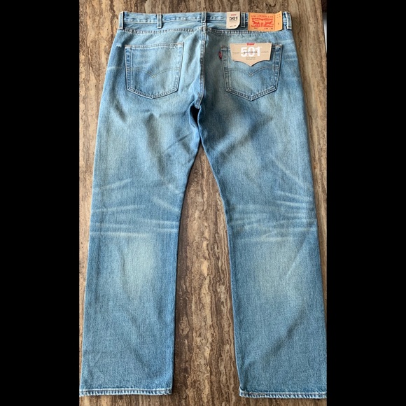 LEVI STRAUSS 501 ORIGINAL STRAIGHT LEG JEANS 36X30 - Picture 7 of 8